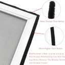 FLYZZZ 4 Packs Adjustable Window Screen Horizontal (15.74''H x 21''-40''W) Expandable Window Screen Medium Replacement for Home