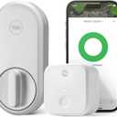 Yale Approach Smart Wi-Fi Deadbolt Retrofit Smart Lock, Unlimited Virtual Keys, App Remote Control, Keyless Entry - Silver
