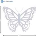 WindowAlert Butterfly Anti-Collision Decal 4 Pack - UV-Reflective Window Decal to Protect Wild Birds from Glass Collisions - Made in The USA