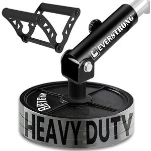 EVERSTRONG T Bar Row Attachment with V Bar Attachment Landmine Handle - 360 Swivel Landmine Attachment for Barbell for Full-Body Workout in Home Gym - Small Spaces - Deadlifts Squats Landmine Stand