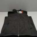 33,000ft Men's Lightweight Softshell Vest Outerwear Zip Up Fleece Lined Windproof Sleeveless Jacket for Golf Running Hiking (Medium, Black)