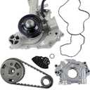 GELUOXI 5.7 Hemi Timing Chain Kit w/Oil Pump & Water Pump 53022243AF, 53021622BF, 68346912AA, 9-0750S Replacement for Dodge Ram 1500 2500 3500 V8 5.7L 2009-2015