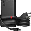 New Slim 65W USB C Laptop Charger Compatible with Lenovo Thinkpad Yoga Chromebook, Type C Computer T14 T15 T16 E14 E15 E16 X1 Carbon X13 Gen 5 4 3 2 1 AC Adapter Power Cord