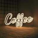 Whfobfe Coffee Neon Sign Led Neon Light Neon Signs for Wall Decor USB Powered Led Neon Signs for Room Decoration