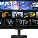 Samsung 27-Inch M5 (M50F) Series FHD Smart Monitor with Streaming TV, Speakers, HDR10, Gaming Hub, Multiple Ports, Workout Tracker, Vision Accessibility Tools, Black, LS27FM502ENXZA