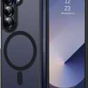 BENTOBEN Magnetic for Samsung Galaxy Z Fold 6 Case [Compatible with Magsafe] Translucent Matte Phone Case Samsung Z Fold 6 Slim Shockproof Women Men Protective Cover for Galaxy Z Fold 6 7.6", Black