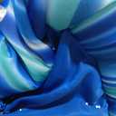 Big Joe Noodle Sling No Inflation Needed Pool Seat with Armrests, Blurred Blue Double Sided Mesh, Quick Draining Fabric, 3 Feet