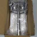 Real Stainless Steel Lemon Squeezer Citrus Juicer Hand Press Heavy Duty Manual Squeeze Juice Extractor Maker Orange Lime Grapefruit Presser - Bonus 50 Pcs Filter Bags (Large, silver)