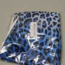 AEIOAE Navy Blue Leopard Print Pillow Covers 18x18 Inch 2 Pcs,Cheetah Print Decorative Throw Pillows,Animal Wildlife Farmhouse Indoor Outdoor Decor Pillowcase Cushion Cover for Home Couch Sofa Bed