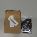 PATIKIL Garden Flag Stoppers, 12 Pack Plastic Spring Stops Accessory Anti-Wind for Yard Flag Stand Poles, Black