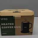 Self Heating Coffee Mug,High-Capacity- 18 oz, 180 Min Battery Life, Smart Heated Coffee MugSmart Mug, Simple Temperature Control Operation, Gifts for Family Members (Black)