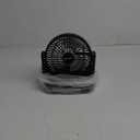 Supersonic SC-1076ERF Solar Powered Portable Fan with 6-Inch Fan Diameter, Adjustable 3 Wind Speed, Foldable Hanger Hook, LED Flashlight, Bluetooth, FM Radio, AUXUSB/mSD Inputs