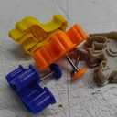 R&M Animal Collection Pastry & Cookie Cutter set of 4. Assorted Designs and Colors, Zebra, Lion, Giraffe, Elephant. 2 Inches Assorted Plastic Cookie Cutters