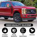 Tow Hooks Covers for Ford Super Duty F250 F350 F450 2017-2026 Compatible with Ford Super Duty F250 F350 F450 Accessories 2017-2026 (Red)
