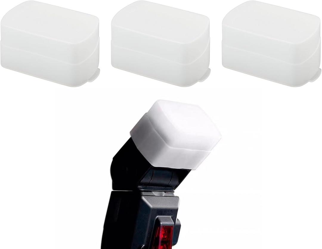 DS. DISTINCTIVE STYLE 3-Pack Flash Diffuser for Speedlight Light Diffuser Softbox Compatible with Godox TT600 V850II V860II TT685 Yongnuo YN560III 568EX 565EX Canon 580EX