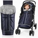 Universal Stroller Blanket & Stroller Footmuff,Water-Repellent Bunting Bag for Babies,Toddlers and Kids,Zipper Footmuff for Stroller,Stroller Winter Cover Warm Baby Sleeping Bag