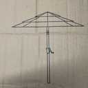Patio Kingdom 10FT Patio Umbrella 3 Tiers Outdoor Market Umbrella w/Push Button Tilt, Crank, UV and Waterproof Table Umbrella for Garden, Pool, Backyard, Deck, Lawn, Aqua Blue