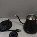 Mecity Electric Kettle Gooseneck Water Kettle Stainless Steel Tea Kettle Water Boiler Fast Heating, Auto Shut Off, 27 fl oz, 1000W, Matte Black