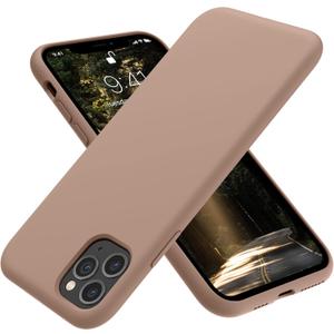 OTOFLY Soft Silicone Designed for iPhone 11 Pro Max Cases,[Military Grade Drop Protection] [Anti-Scratch Microfiber Lining] Shockproof Protective Phone Case Slim Thin Cover 6.5 inch,Light Brown