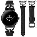 Wearlizer Leather Bands Compatible with Google Pixel Watch 4/3 41mm/Pixel Watch 2/1 Band Women, Dressy Designer Slim Leather Strap with D-Shape Metal Buckle for Pixel Smartwatch Accessories