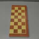 BlueSnail 15" Classic Vintage Standard Folding Wooden Chess Set, Foldable Games Board Crafted Carved
