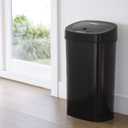 NINESTARS DZT-50-9BK The Original Automatic Motion Sensor Trash Can, 13.2 Gal. / 50 L., Black