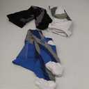 ZFiSt Plus Size Compression Socks Wide Calf for Women Men,Sport Compression Stocking Nurse Socks 3XL, Black/White/Blue