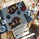 3 x 96PCS 5th Birthday Party Plates Set Black and Gold Theme Decorations Include Black Gold Plates and Napkins Forks for 5 Year Old Boys Girls Birthday Party Supplies Serves 24 Guests