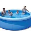 Inflatable Top Ring Swimming Pools for Adults Outdoor Easy to Set ( 12 ft X 36 in) Blue