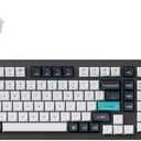 Keychron Q5 Max QMK/VIA Programmable Knob Wireless Custom Mechanical Keyboard, Tri-Mode Bluetooth 5.1/2.4GHz/USB-C Hot Swappable RGB Backlit PBT Gaming Keyboards, Brown Switch, 89 Keys, Black/White