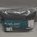AveLom Queen Duvet Cover Set, 3 Pieces - 90 x 90 in, Dark Gray Microfiber with Zipper and Ties