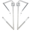 PR315500-LH+PR315500-RH Pair Attic Ladder Hinge Arms for Louisville Attic Ladder S224P S254P L224P L254P CS224P CS254P CL224P CL254P S300P S305P L300P L305P AS226P AS256P AL226P AL228P AL256P