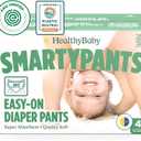 SmartyPants Pull Up Style Diapers | EWG Verified Safe & Plant-Based | Quilted 360 Waistband, Super Absorbent for Overnight Leak Protection |Training Pants by HealthyBaby | Size 4 (46 Count) (Size 4 (20-32 Pound))