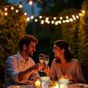 48 x JMTONE Floating Candles, Water-Activated 2.3" Flameless LED Candle Waterproof Plastic White Battery Operated Candle for Centerpieces, Cylinder Vases Table Decorations Wedding Pool Party 48 Packs