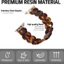 MAIRUI Resin Stretchy Watch Band Compatible with Apple Watch 38/40/41/42/44/45/49mm Elastic Bracelet Strap Dressy Slim Wristband Women Men for iWatch Series Ultra/SE/9/8/7/6/5/4/3/2/1