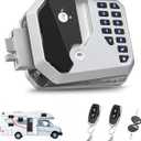 RV Keyless Entry Door Lock with Password & Remote Trailer & Camper Essentials Versatile Latch for RV Metal Accessories