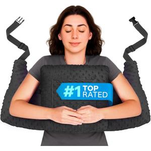 Zomaple Post Mastectomy Pillow Post Surgery  Post-Op Essentials, Breast Augmentation/Reduction & Mastectomy Recovery Supplies  Washable Cover for Comfort & Support (Standard, Black)