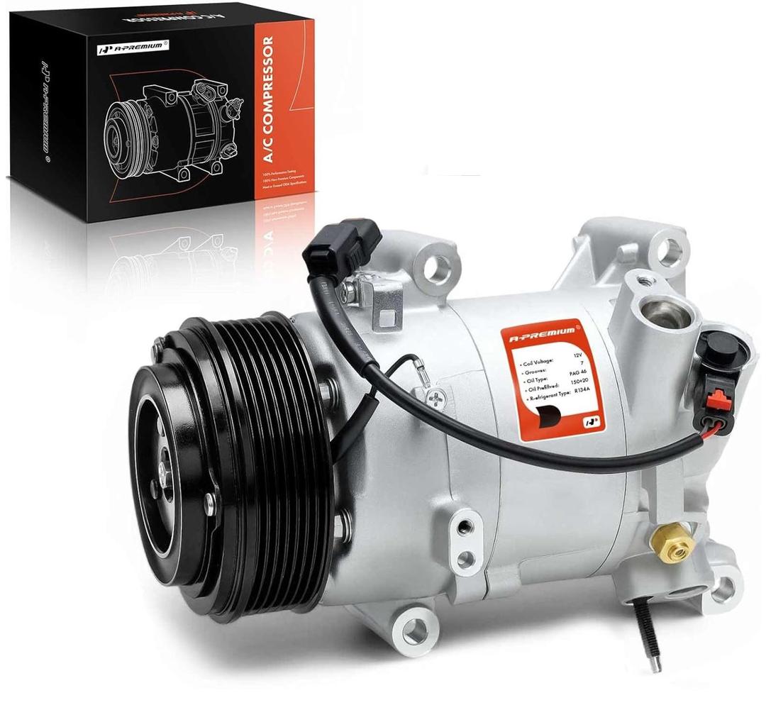 A-Premium Air Conditioner AC Compressor with Clutch Compatible with Honda CR-V 1.5L 2017-2022, Civic 1.5L 2016-2021 A-Premium Air Conditioner AC Compressor with Clutch Compatible with Honda CR-V 1.5L 2017-2022, Civic 1.5L 2016-2021