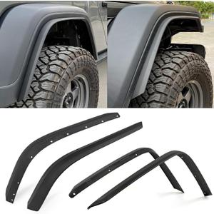Front & Rear Fender Liner Fender Trim Extension Protector for Jeep Gladiator Mojave & Rubicon 4 Pcs
