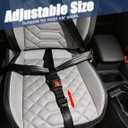 Soft Bump Cushion for Seat, Belly Comfort Support Adjuster, Adjustable Seat Belt Cover, Car Seat Gap Filler for Enhanced Comfort, Universal Fit for Pregnancy, Travel, and Daily Commute