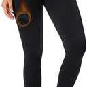 Hi Clasmix Fleece Lined Leggings Women - Seamless Thermal Winter High Waisted Tummy Control Thick Warm Yoga Pants, L/XL