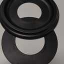 2 Pack Black Molded Nylon Ceiling Medallion for Light Fixtures and Ceiling Fans 10"OD x 4"ID x 1-2/8 "P (Fits Canopies up to7-1/4")