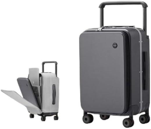 Luxury Wide Handle 20 Inch Carry-On Trolley Case, Rock Gray 