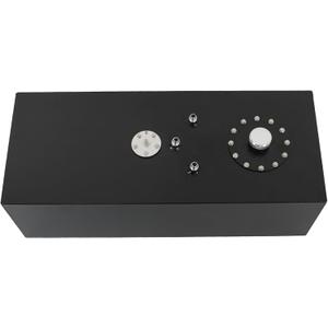 labwork 15 Gallon 57L Aluminum Racing Drift Fuel Cell Tank with Cap and Level Sender Black