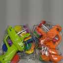 Sumind 2 Pieces Foam Disc Launcher Zip Shot Shooter Disc Shooter (Orange, Green)