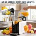 LIFECREEK 88oz Slushie Machine, No-Ice Frozen Drink Maker, White