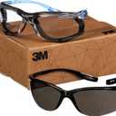 3M Safety Glasses, Virtua CCS and Virtua Sport CCS 2-Pack, Anti-Fog, Anti-Scratch, ANSI Z87, Corded Ear Plug Control System, Removable Foam Gasket, 1 Pair of Clear Lens and 1 Pair of Gray Lens (One Size)