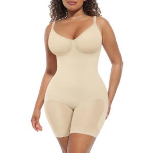 FeelinGirl Shapewear Tummy Control Seamless Bodysuit Hip Enhancer Body Shaper for Women