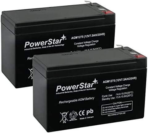 PowerStar APC RBC124 Replacement Battery Kit - -APC BR1300G - (APC RBC124 Compatible)-2Pack