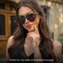 FIMILU 2 Pack Womens Tangle Free Aviator Sunglasses Polarized UV400 | Oversized Sun Glasses for Medium to Large Faces,1.1mm Polarized Sunglasses No Slip Grip & No Bounce Fit for Running Sports